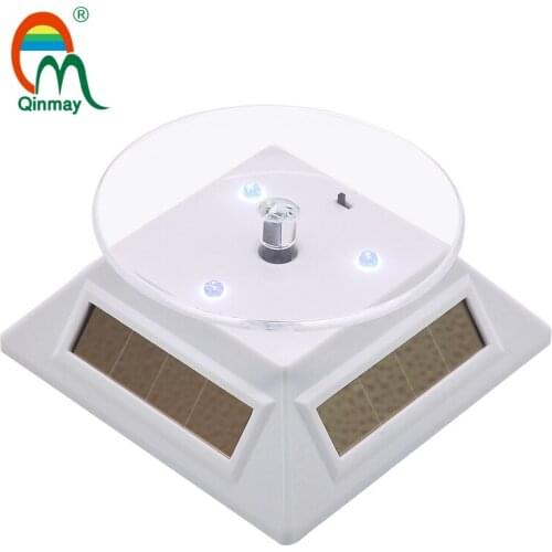 LED white light rotating display panel solar or battery-powered rotating display panel