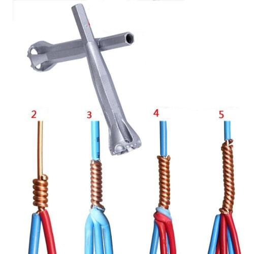 Universal Electrician Wire Stripper Fast Aligner Twisted Connection Wire Electrician Auxiliary Crimping Tool Cable Stripper