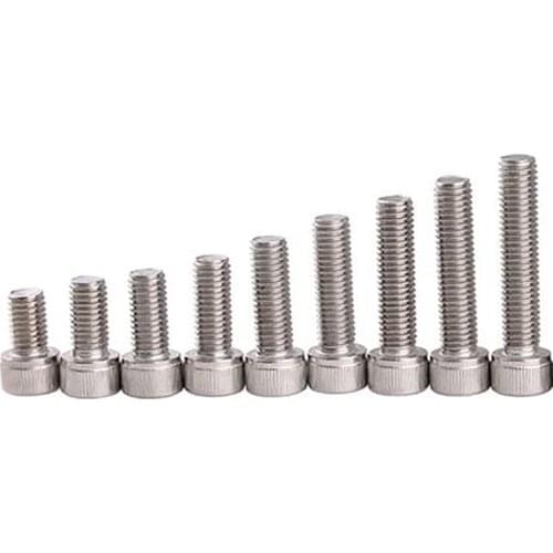 M1.4 M1.6 DIN912 304 Stainless Steel Hexagon Socket Head Cap Screws Hex Socket Screw 3-20mm