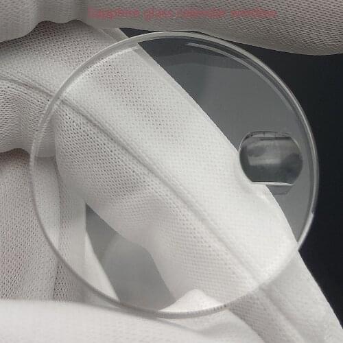 High-end coated scratch-resistant smooth transparent plane / calendar sapphire glass 30.5 mm for Rlx watch replacement parts
