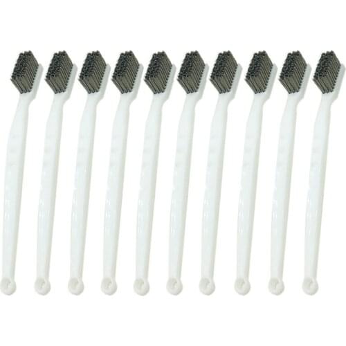 YEODA 10PCS Mini Rust Removal Industrial Wire Cleaning Brush Scratch Stainless Masonry Bristle Cleaning Buffing Brush