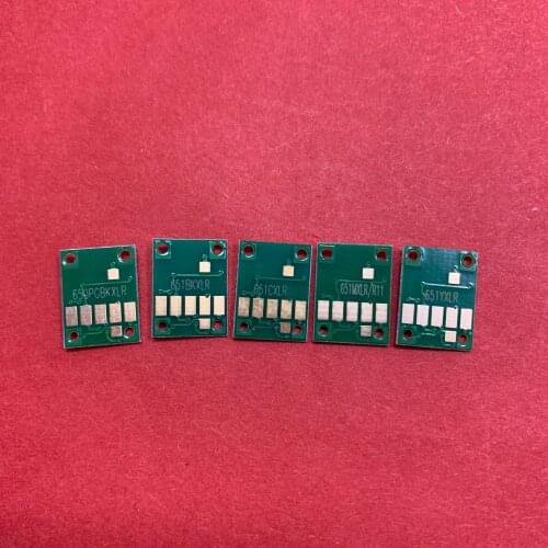 YOTAT 5pcs permanent chip PGI-650XL PGI-650 CLI-651 for Canon PIXMA iP7260 MG5460 MX726 MX926 IX6860 IP8760 printer