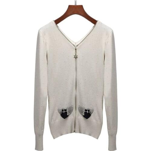 Women Sweater Spring Autumn Winter Sweater Women Long Sleeve Casual Slim Fit Fashion Front Back Zipper Knitted Sweaters Cardigan