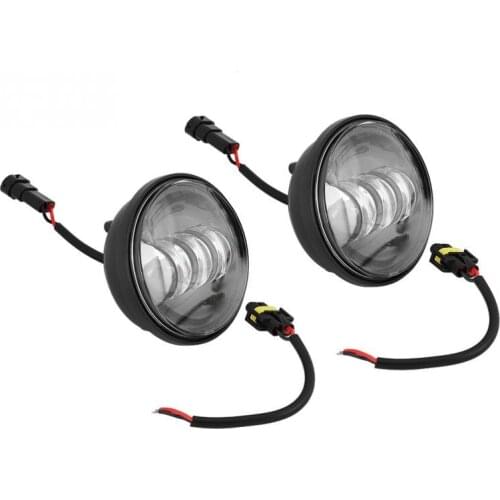 1 Pair 4.5 inch Motorcycle LED Fog Light Round Driving Lamps for Eagle Electra 05-16