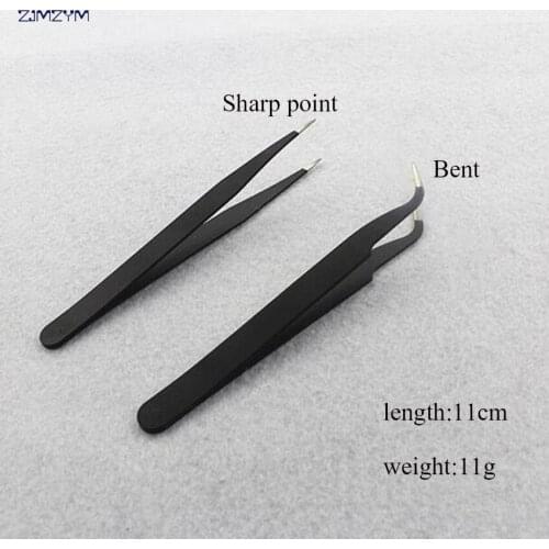 1PC Multifunction anti-static Straight or Elbow tweezers Stainless Steel Tweezers for Watch Repairing Tools and Dental Tool