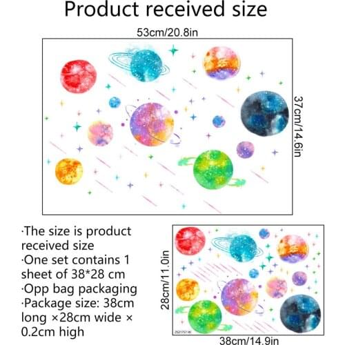 1pc Wall Stickers 20.8 X 14.6 In PVC Stickers Glow Luminous Stars Moon 3D Ceiling Decor Наклейки На Стену