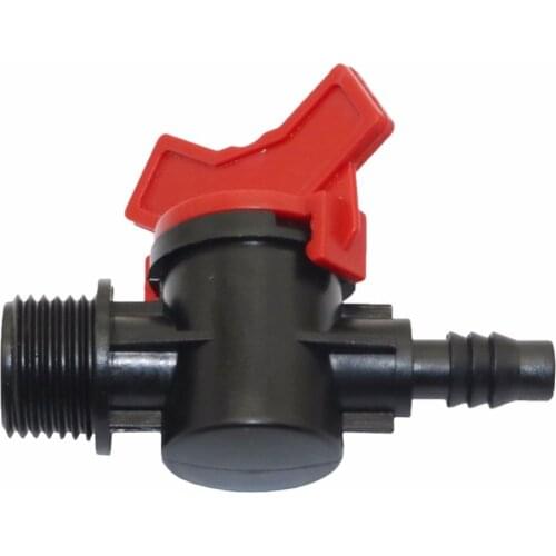 10 Pcs Bypass valve irrigation system garden hose Switch valve 1/2 inch to 8 mm Through connector tools