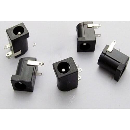 100PCS/Lot DC005 DC5.5 DC Power Jack Socket Connector 5.5*2.1mm Female Plug
