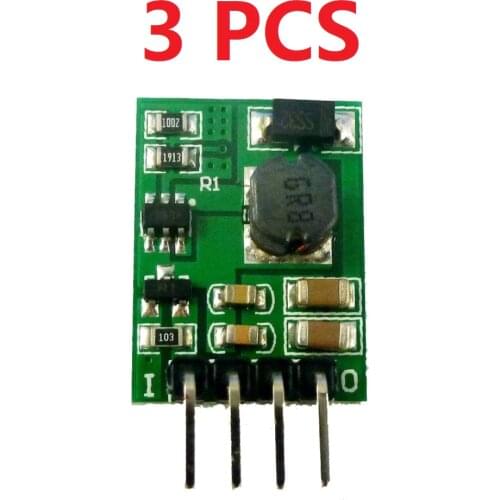 3 PCS with Enable ON/OFF DC-DC 3V 3.3V 3.7V 4.2V 5V to 5V 6V 9V 12V Step-up Boost Converter Voltage Regulate Power Supply