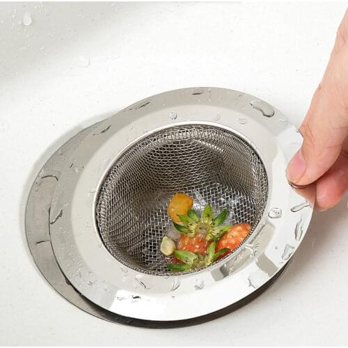 304 Stainless Steel Strainer Sink Strainer Household Bathroom Kitchen Sink Strainer Anti-Clogging Hardware Products