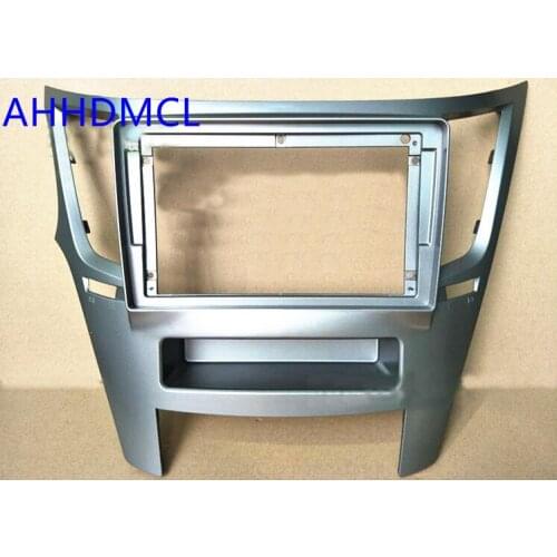 Car Fascia Navigation Fascias Dash Frame Kit For 9" Universal Android Multimedia Player For Legacy Outback 2009 2010 2011 ~ 2014