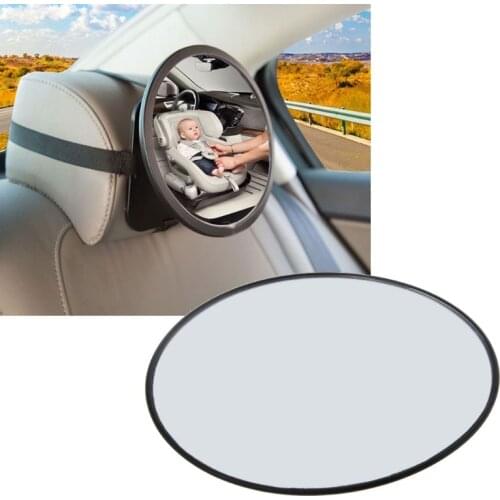 Car Baby Mirror Car View Back Seat WindshieldAdjustable Facing Rear Ward Infant Care Kids Safety Monitor Round