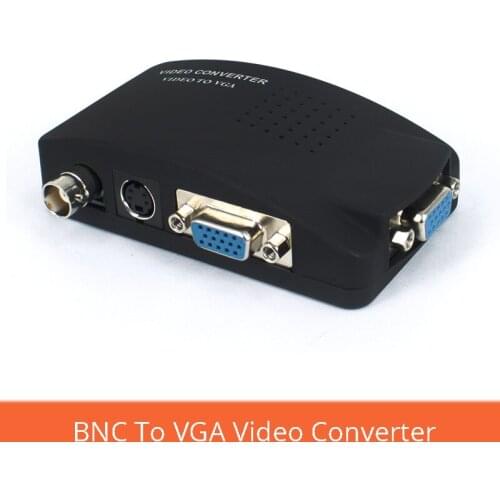 BNC to VGA converter computer monitor connected to monitor host camera AV video converter box With cable