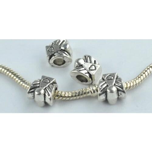 15 pcs alloy beads angel charm tibetan silver diy beads for European bracelet jewelry making 1843