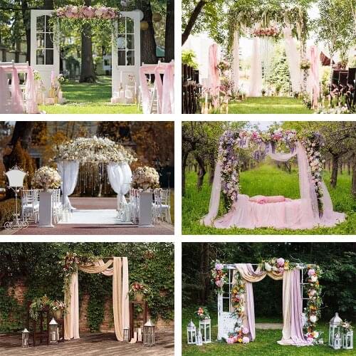 Avezano Photography Background Wedding Engagement Flower Curtain Location Backdrop Photocall Photo Studio Photozone Decor Props