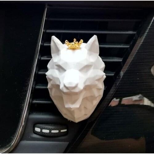 Geometry Wolf Head Mould Aroma Candle Gypsum Mold Silicone Mousse Baking Tools for DIY Handmade Ashtray Candle Holder Clay Craft