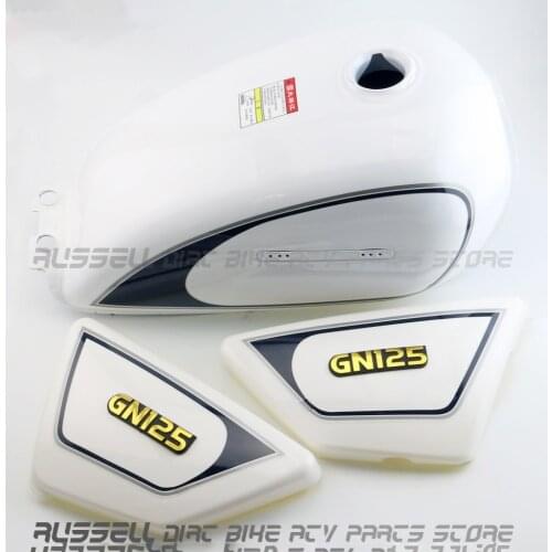 GN125 Motorcycle Fuel Tank & Plastic Cover Left Right SIDE FAIRING PANEL COVER for SUZUKI GN125 GN 125