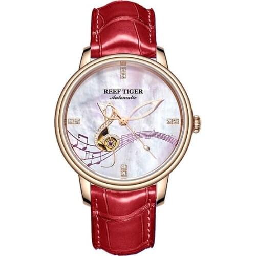 HANBORO Ladies Watch With Leather Strap