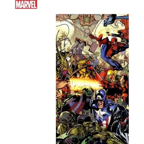 Marvel Anime Superhero Poster Spider-Man Hulk Captain America Canvas Painting Decoration Wall Painting Home Decor Kids Room Toy
