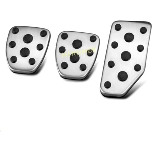 MT Clutch Brake Gas Pedal Pad Cover Set For 2017-2021 Subaru Impreza XV