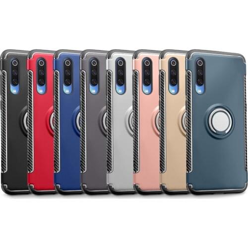 For Xiaomi Redmi Pocophone F1 MIX2 2S MAX3 Note3 4A 4X 5 Note4 4X 5 5A 6 6X 7 9 Plus Fashion Magnetic Finger Shockproof Cover