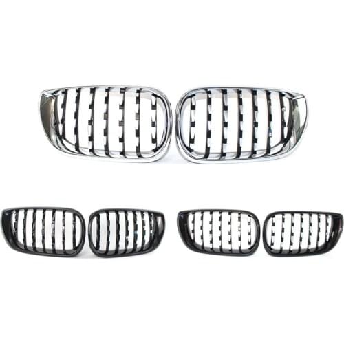 Car Front Kidney Grille Diamond Grills Metero Style For BMW 3 Series E46 4-Door 2002-2005 Car Styling Accessories