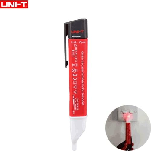 UNI-T Non Contact AC Voltage Detector Pen Meter UT13A UT13B Mini Sensor Tester Stick Sensitivity Adjustable Electric Indicator