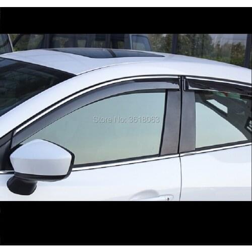 For Chery Tiggo 5 2014 2015 2016 2017 Car Window Rain Shield Sun Shield Protection Cover Frame Trim Car Styling Accessories