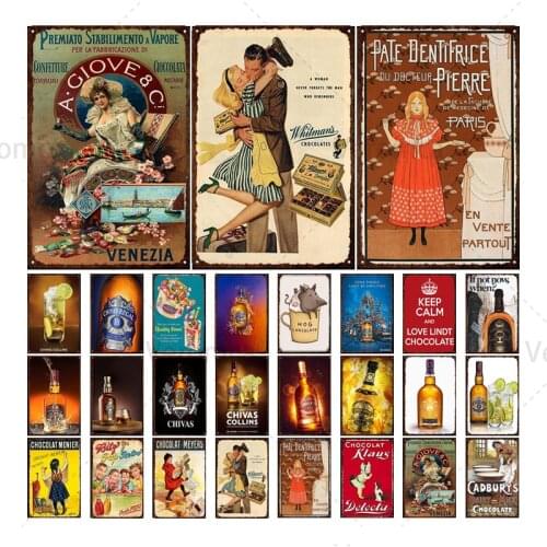 Famous Whiskey Plaque Wine Vintage Metal Tin Signs Decorate Plates For Cafe Bar Home Pub Tennessee Whiskey Wall Art Poster