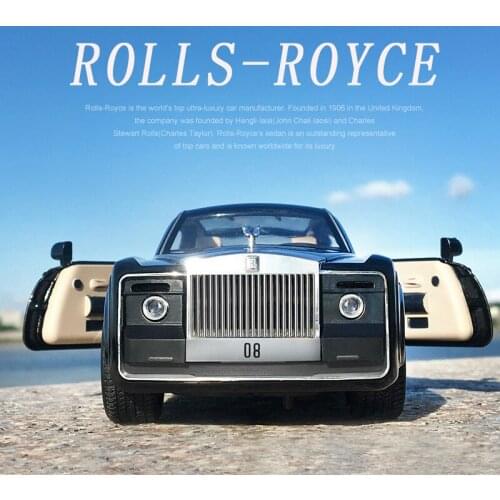 1/24 Scale Rolls-Royce Sweptail Diecast Alloy Pull Back Car Collectable Toy Gifts for Children