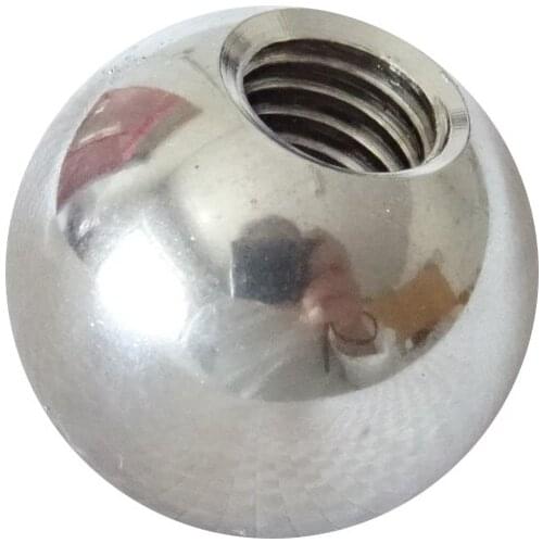 1pcs M8 Tapping nuts stainless steel toothed steel ball threaded half-hole screw ball nut 15mm-60mm outer diameter