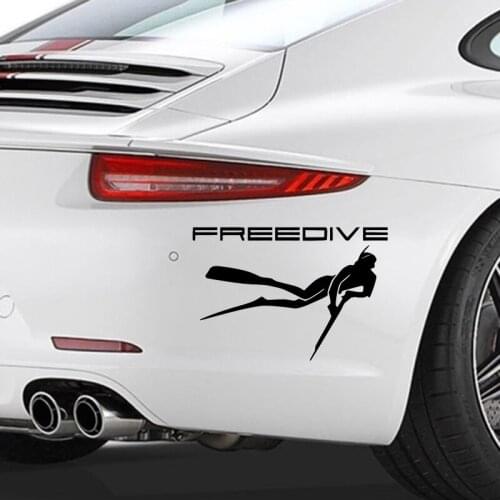 15.8cm*10.8cm Freediving Fishing Motorcycle Decor Stickers Novelty JDM Drift Vinyl Decal Sticker