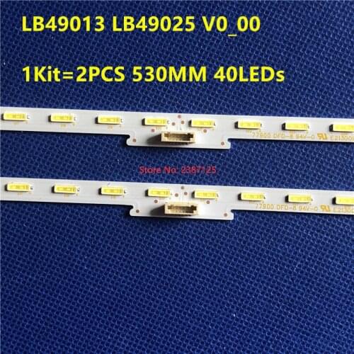 15kit=30pcs 40LED LED backlight stirp for KD-49XF7003 KD-49XE7002 KD-49XE7093 4-690-561 4-725-887 4-595-781 LB49013 LB49025