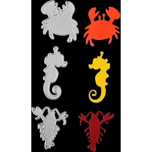 3pcs/lot Underwater World Metal Cutting Dies For Scrapbooking Stencils DIY Album Cards Decoration Embossing Folder Craft Die Cut