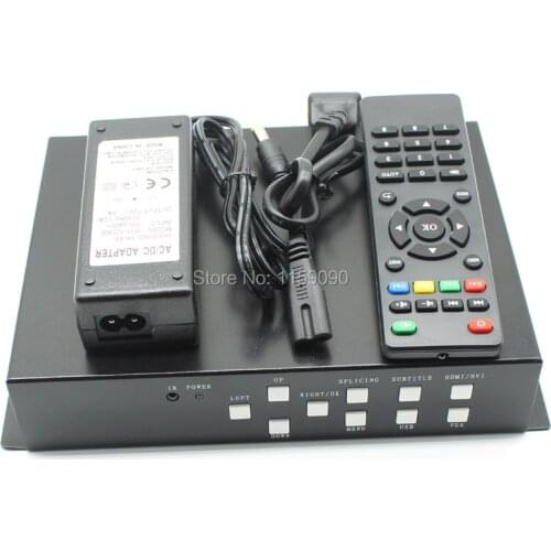 4 Channel Controller HDMI DVI VGA USB RS232 Video Processor 2x2, 2x1, 1x2, 1x3, 1x4, 4x1 4ch TV Video Wall