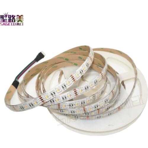5M DC12V RGBW /RGBWW 4 color in 1 led chip LED Strip, SMD 5050 flexible light RGB+White /warm white,60Leds/m IP30/65 Waterproof