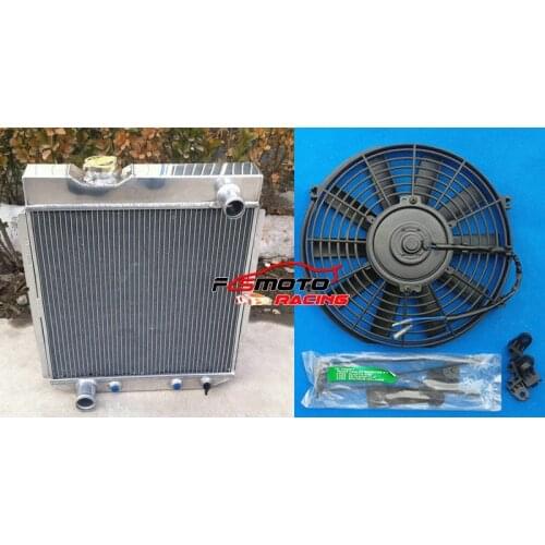5 Row Aluminum Radiator + FAN For 1964-1966 64 65 66 FORD Mustang V8 ENGINE 5.0L