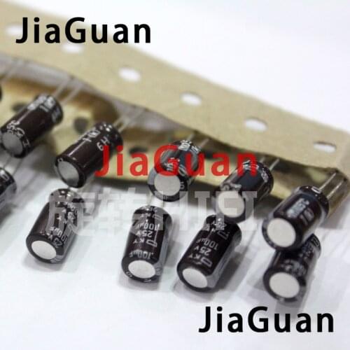 50pcs NEW CHEMI-CON NIPPON KY 25V100UF 6.3x11MM 100uf/25v electrolytic Capacitor 100UF 25V NCC ky 25V 100UF