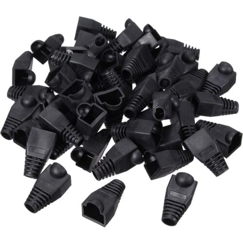 50x Plastic Boot Cap Plug Head for RJ45 Cat5/6 Cable Modular Connector Network