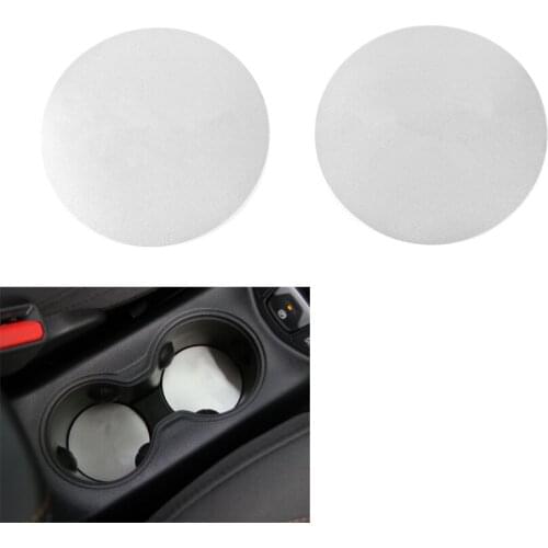 Car Front Water Cup Holder Beverages Drinks Bottle Pad Cover Trim Chromium Styling Sequins Interior Accessories For 2017 Compass