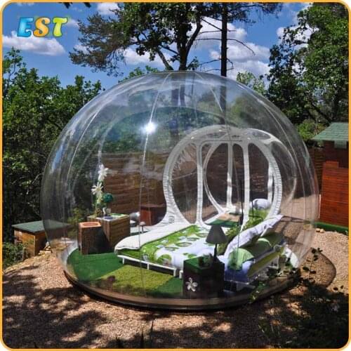 Free shipping inflatable transparent bubble tent,PVC Bubble Inflatable Yard Tent Outdoor Inflatable Bubble Tent With 1 Tunnel