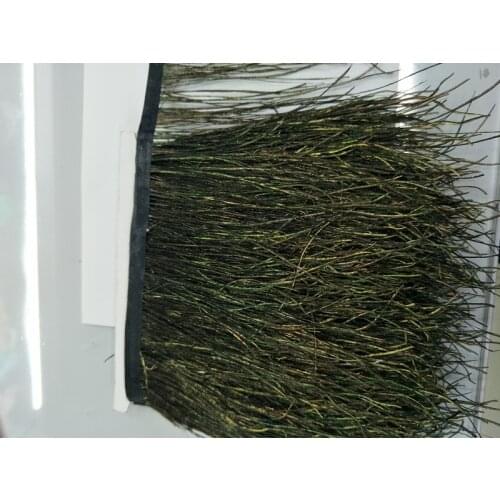 Free shipping wholesale high quality 10 yards natural Peacock feather Ribbon decorative 5-7inch/12-16cm Width stage performance