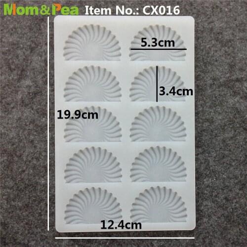 CX016 Folding Fan Silicone Mold Chocolate Ornamental Fondant Mould Cake Decoration Tools