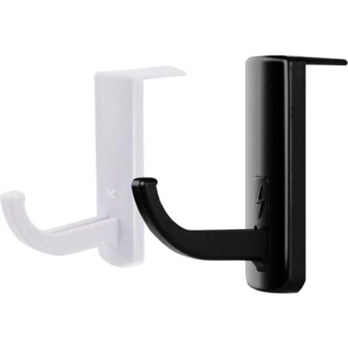 448F Earphone Holder Headphone Headset Hanger Holder Hook Tape Sticker For Desk Pc Display Monitor Headphone Accessories