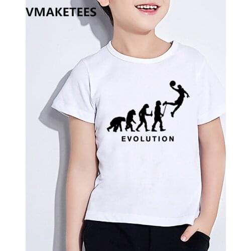 Kids Boys And Girls Print Design Tshirts Evolution Harajuku T-shirts Toddler Tees Clothes Children Cartoon T Shirt,YKP173