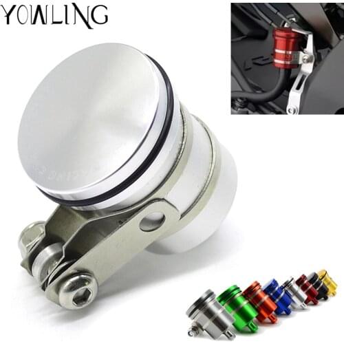 For Suzuki SV650 SV1000 GSXR 600 750 1000 V-Strom 650 Brake Fluid Reservoir Brake Fuel Hose Bracket Tank Oil Fluid Cup Cover