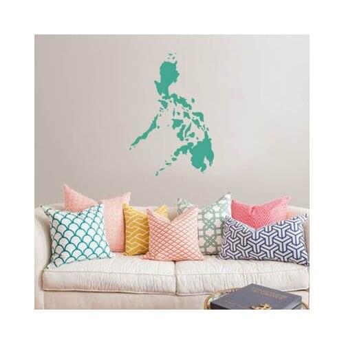 Philippines map Globe Earth Country wall vinyl sticker custom made home decoration fashion design