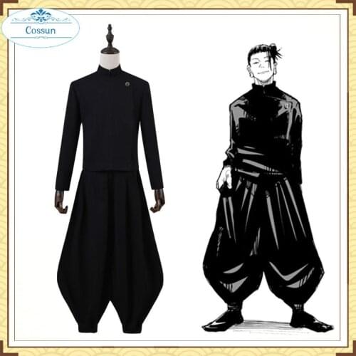 COSSUN Anime Jujutsu Kaisen Getou Suguru cosplay costumes halloween Sets Top Pants black women men S-XL role play