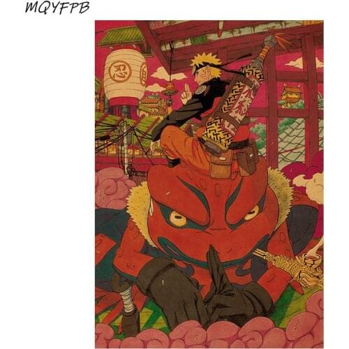 Japanese Animation Kraft Paper Poster Home Bedroom Wall Decoration Painting Core 50.5x35cm