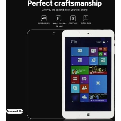 Premium Tempered Glass film For Onda V820W/V820 CH 8.0" Tablet PC Clear Front Screen Protector Film With Cleaning Tools